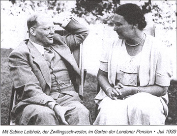 Dieterich Bonhoeffer mit Schwester